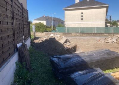 AVO Rénovation - maçonnerie, démolition dépendance, création mur, escalier, cloture et portail angers - 1