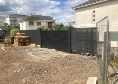 AVO Rénovation - maçonnerie, démolition dépendance, création mur, escalier, cloture et portail angers - 12