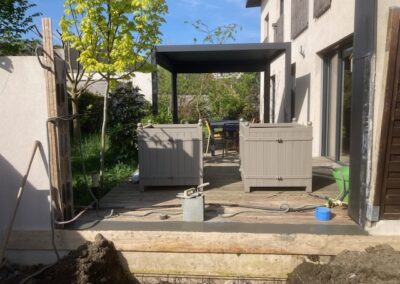 AVO Rénovation - maçonnerie, démolition dépendance, création mur, escalier, cloture et portail angers - 5