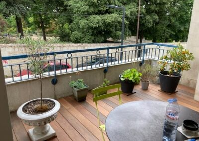 AVO Rénovation - menuiserie, création d'une terrasse bois sur un balcon à angers - 4