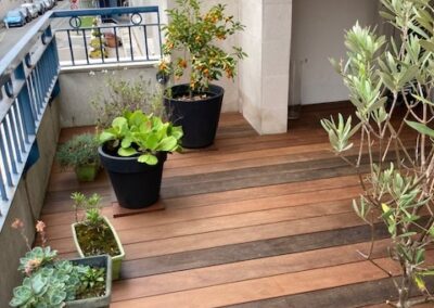 AVO Rénovation - menuiserie, création d'une terrasse bois sur un balcon à angers - 8