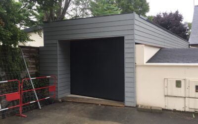 Construction d’un garage à Angers : maçonnerie, ossature bois et menuiserie