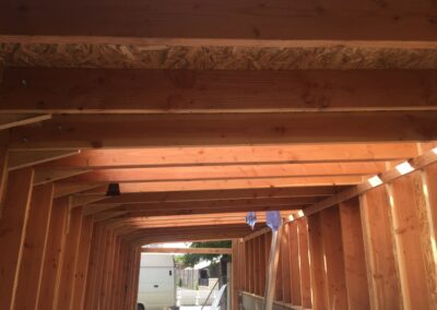 AVO Rénovation - réalisation d'un garage, maçonnerie, ossature bois, menuiserie à angers - 8