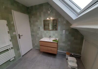 AVO Rénovation - rénovation complète de salle de bain étage au plessis macé - plomberie et dépannage - 8