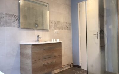 Rénovation complète d’une salle de bain à l’étage à Avrillé