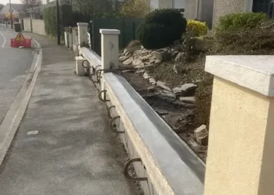 AVO Rénovation angers - maçonnerie, rénovation de muret de cloture à écouflant - 1