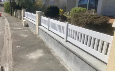 Rénovation de muret de clôture à Écouflant