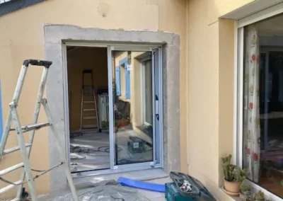 AVO Rénovation angers - réalisation, menuiserie et maçonnerie d'une véranda, au plessis macé 2024 - 10