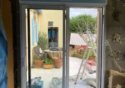 AVO Rénovation angers - réalisation, menuiserie et maçonnerie d'une véranda, au plessis macé 2024 - 11