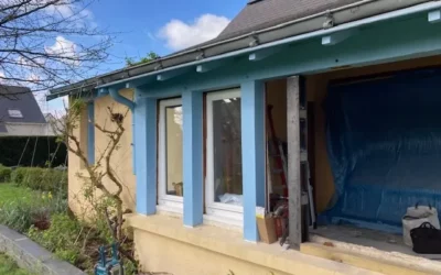 Menuiserie et maçonnerie pour la création d’une véranda au Plessis-Macé