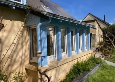 AVO Rénovation angers - réalisation, menuiserie et maçonnerie d'une véranda, au plessis macé 2024 - 4