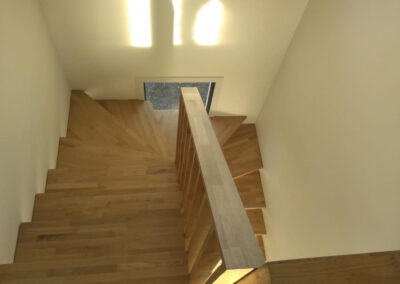 Notre équipe d'artisans menuisiers sont intervenus à Angers 49, pour la création d'un escalier en atelier puis sa pose. Voici un escalier avec limon central bois métal acier, thermolaqué avec marches et claustra en chêne vitrifié. Notre artisan propose des escaliers qui peuvent être en métal ou partiellement en bois ou verre ou tout bois, a des prix très intéressants, selon vos goûts et vos envies. Nous réalisons également vos gardes corps et divers construction métallique. Nous sommes à votre disposition pour vos projets de rénovation et dépannage sur ANGERS, mais aussi sur Avrillé, Beaucouzé, Bouchemaine, Saint Barthélémy d’Anjou, Trélazé, Les Ponts de Cé et Montreuil Juigné.