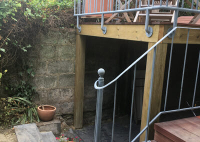 Réalisation d'une terrasse sur piloti angers 49