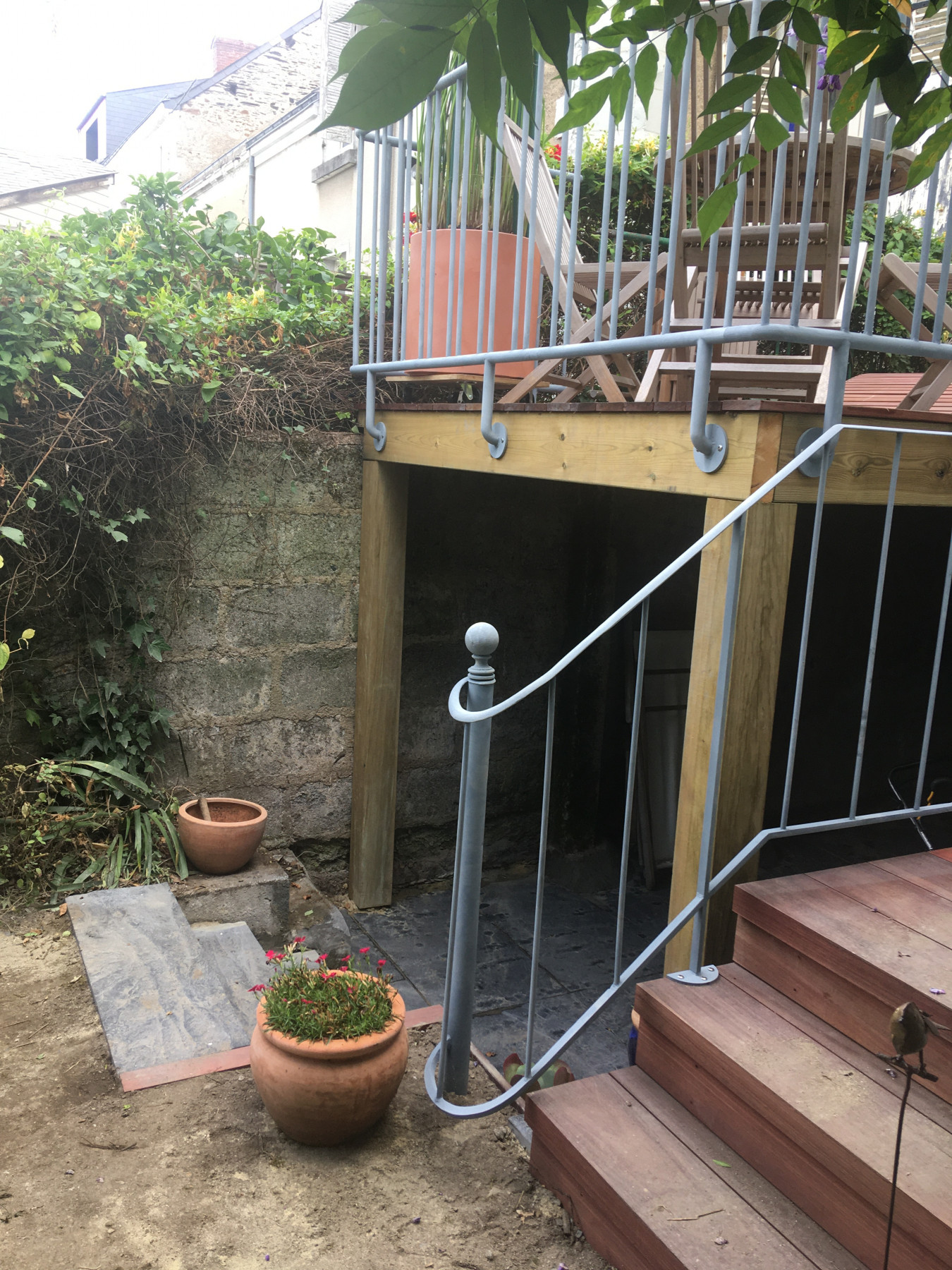 Réalisation d'une terrasse sur piloti angers 49