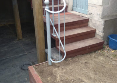 Réalisation d'une terrasse sur piloti angers 49