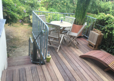 Réalisation d'une terrasse sur piloti angers 49