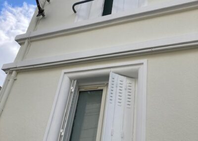 Travaux de peinture intérieure et extérieure façade pour cette maison Quartier éblé - ANGERS