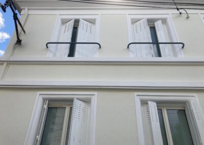 Travaux de peinture intérieure et extérieure façade pour cette maison Quartier éblé - ANGERS