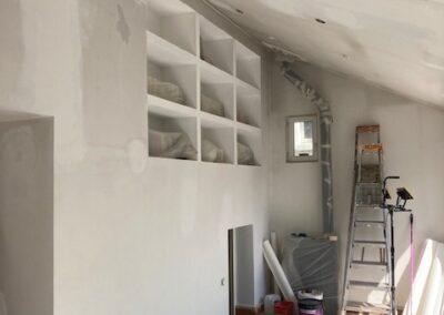 Travaux de peinture intérieure et extérieure façade pour cette maison Quartier éblé - ANGERS