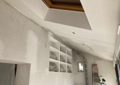 Travaux de peinture intérieure et extérieure façade pour cette maison Quartier éblé - ANGERS