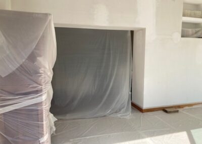 Travaux de peinture intérieure et extérieure façade pour cette maison Quartier éblé - ANGERS