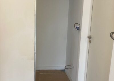 isolation, placo, électricité, réhaussement chape, parquet et peinture